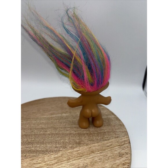 Vintage rainbow hair troll doll 3" with out hair action figure Kids toy Boy Girl - Picture 3 of 5